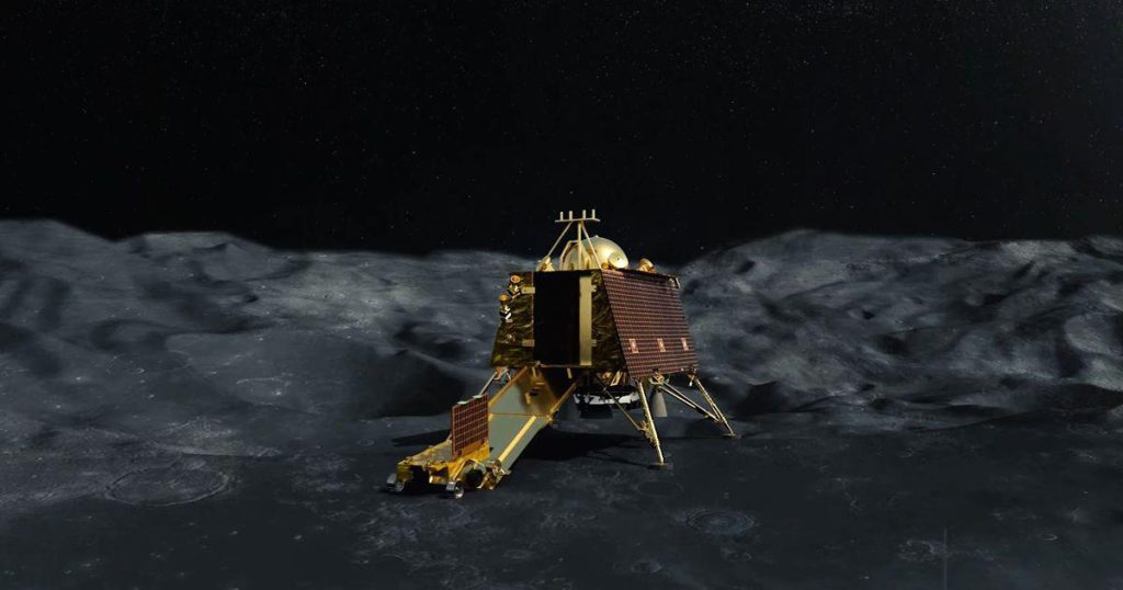 Temperatura no polo sul da Lua e medida pela primeira vez com a Chandrayaan 3