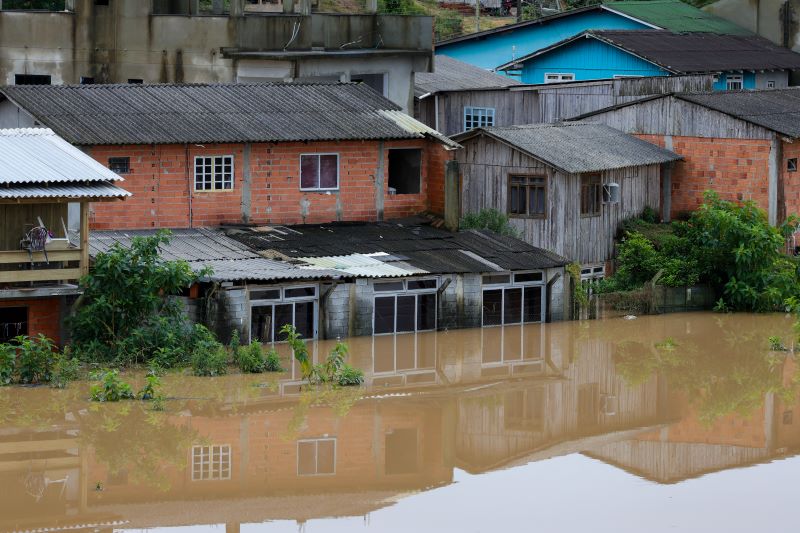 Santa Catarina tem 144 municipios com registro de ocorrencias em funcao das chuvas