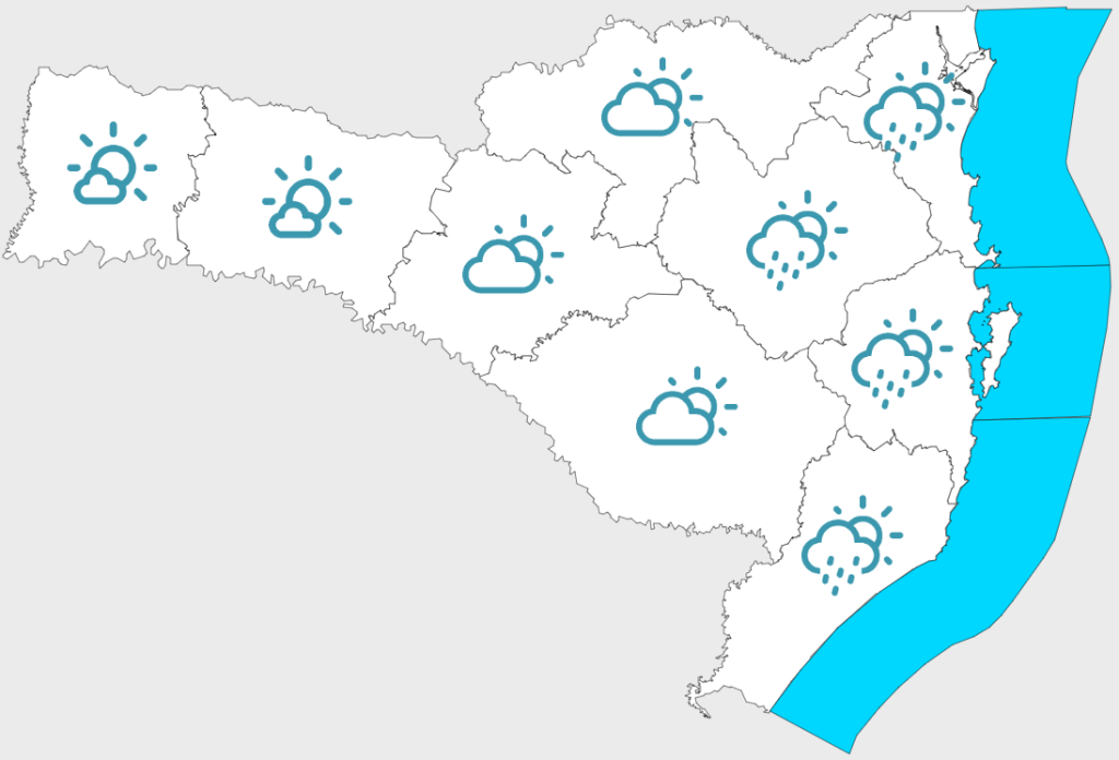 Semana comeca com melhora no tempo mas chuva volumosa deve retornar ao estado a partir de quarta feira