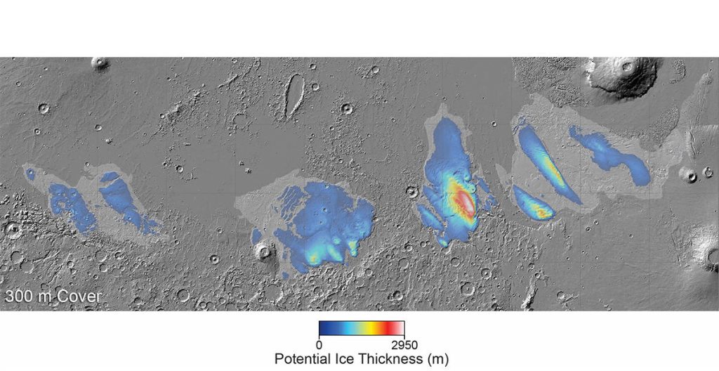 gelo marte mars express