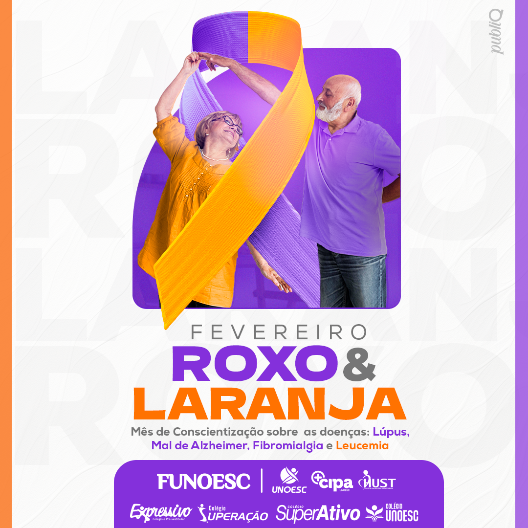 fevereiro roxo e laranja