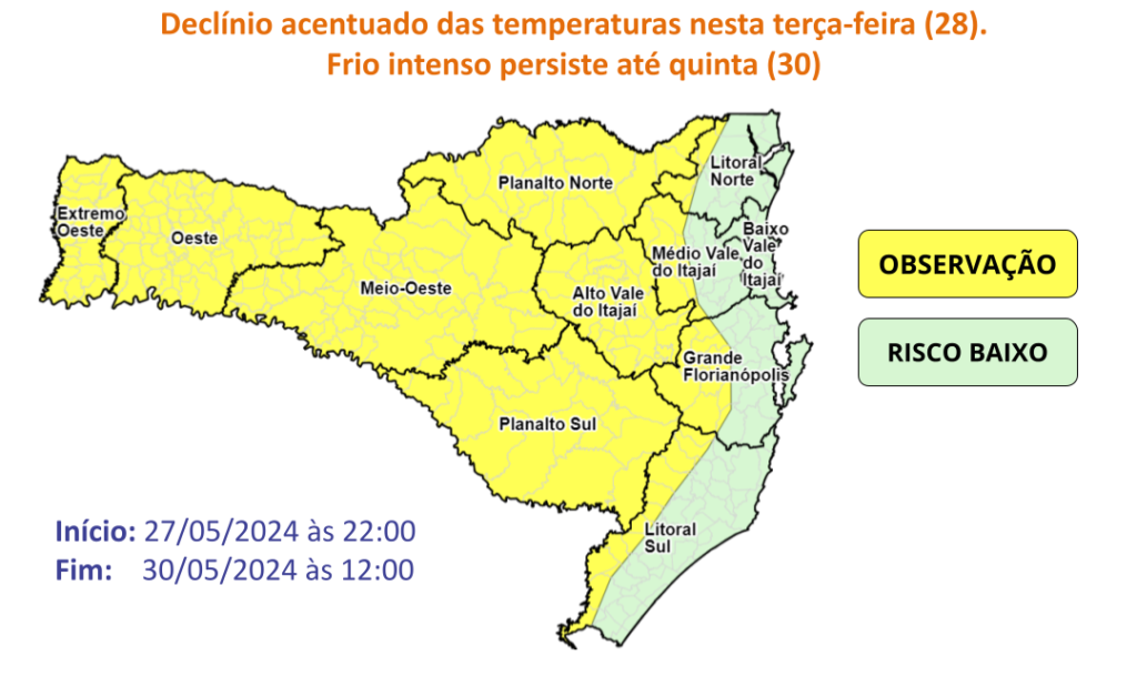 previsao tempo sc ascenda digital noticias 27 05