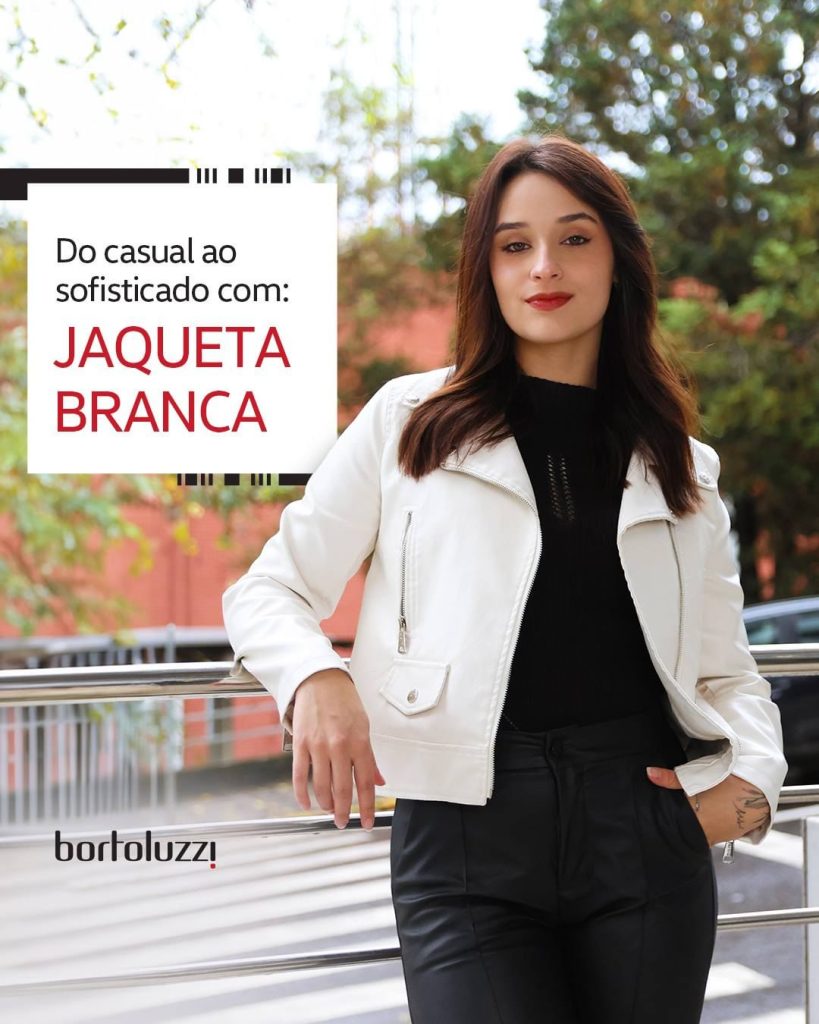 jaqueta branca loja bortoluzzi moda feminina joacaba empresas ascenda digital noticias