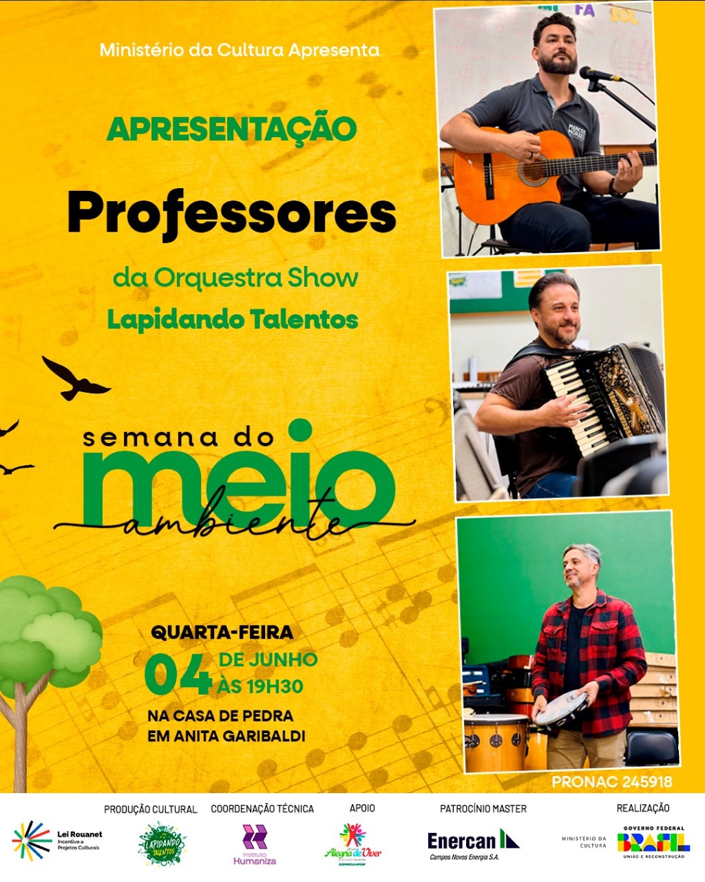 Apresentacao em Anita Garibaldi com os professores do projeto Lapidando Talentos instituto humaniza noticias ascenda digital