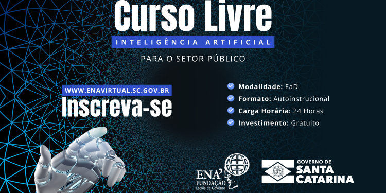 ENA lança curso gratuito sobre Inteligência Artificial para capacitação dos servidores públicos 1 SECOM Curso Livre Inteligencia Artificial