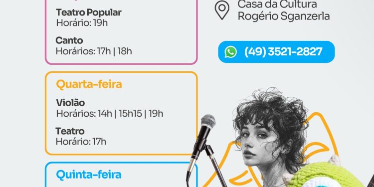 Casa da Cultura Rogério Sganzerla abre inscrições para Oficinas de Arte 2026 1 oficinas